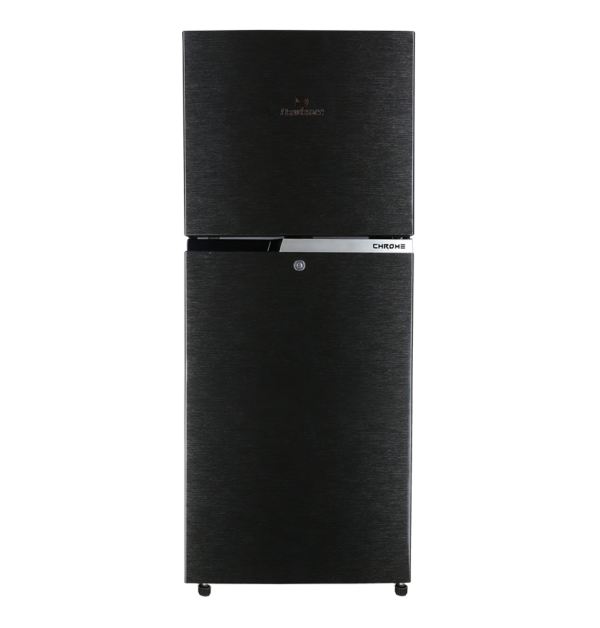 REF 9173 CHROME HAIRLINE BLACK Double Door Refrigerator
