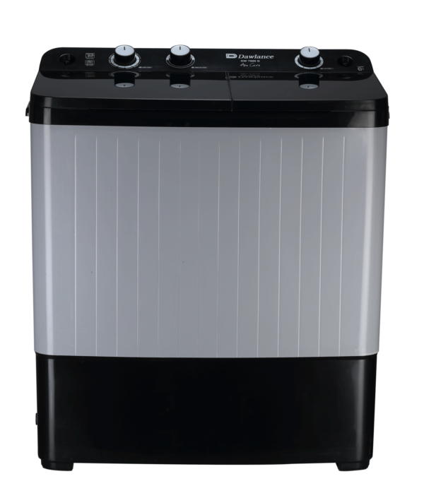DW-7500 TWIN TUB GLASS LID BLACK/GREY Twin Tub Washing Machine